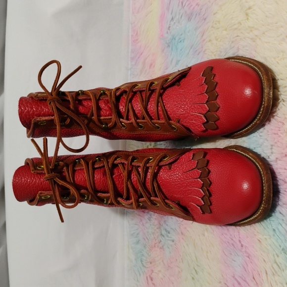 Justin Boots Roper Kiltie Women's Leather Boots Sz.5B Gently Worn - Picture 5 of 16